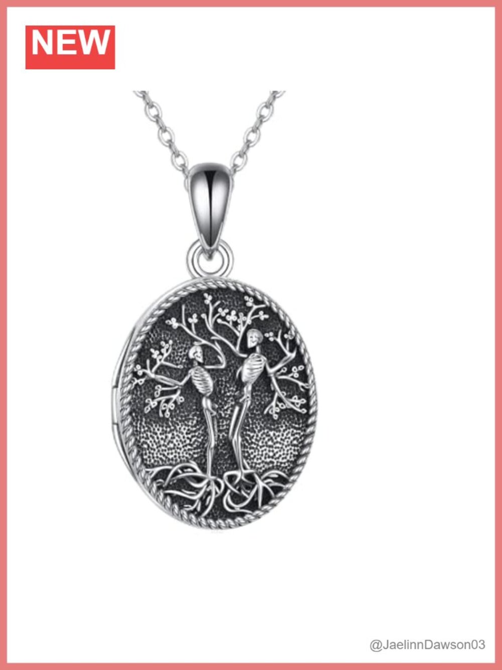 ONEFINITY Tree of Life Locket Necklace Sterling Silver Locket Holds Pictures